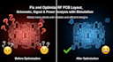 fix and optimize rf pcb layout schematic, signal power analysis and simulation