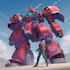 do anime style mecha robot illustrations