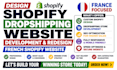 design shopify dropshipping website development redesign french shopify website