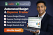 create automated budget planner expense tracker with zapier, google sheets excel