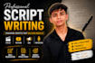 write engaging youtube script and reels script in hinglish