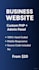 create a custom PHP business website with admin panel