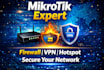 configure mikrotik router, firewall and secure your network