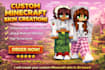 design and create a custom minecraft skin
