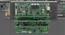 design compactable mixed signal 4 layer high and low voltage board pcb in kicad