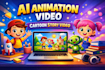 create animated cartoon video or story video