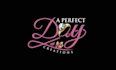 design text wedding event decor and floral logo