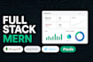 develop full stack mern web app with react node mongodb