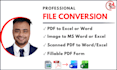 pdf convert excel, convert pdf to word, and convert files