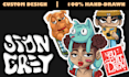 design custom character sticker illustration