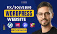 fix wordpress PHP laravel javascript errors and website bugs