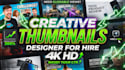 design high CTR thumbnails for youtube