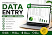 do accurate data entry, copy paste, PDF to excel and word