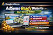 provide adsense ready website and provide aproval