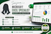 do excel data entry formatting and spreadsheet cleanup