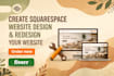 design squarespace website, squarespace website designer, squarespace developer
