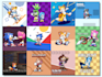 draw sonic oc and fan art in pixel art style