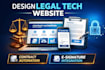 design legal tech website with contract automation signature integration,