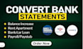 convert bank statement pdf to excel