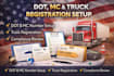set up dot, mc, and truck registration