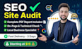 do technical SEO audit and website speed optimization