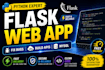 build flask web app with database and login system