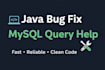 fix java bugs and debug your code
