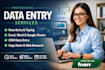 do accurate data entry, excel data cleanup and copy paste