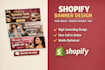 do shopify banner design high converting home page hero image website header