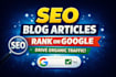 write SEO blog articles that rank on google