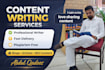 write professional content on any topic with fast delivery