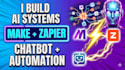 do make automation, zapier integration and chatbot development