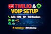 twilio voip SMS API and call routing setup