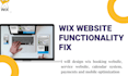 fix wix mobile responsive issues, speed optimization, layout errors and UX, UI