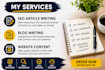 write SEO optimized articles and blog posts