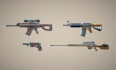 create 3d weapon modelling, guns, props, game ready unity unreal assets