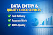 do data review, quality checking, and simple data entry tasks
