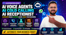 ai cold calling voice agent and ai receptionist setup