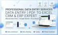 be your data entry virtual assistant, CRM and google sheet expert
