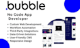 build no code app adalo bubble io glide flutterflow mvp mobile app developer