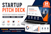 create a professional startup pitch deck presentation