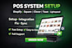setup and integrate shopify pos, square, clover, toast and lightspeed pos system
