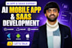 do ai mobile app development, ai saas app, chatbot with backend