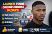 create elearning video course, kajabi online course content, video course