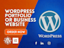 build personal wordpress portfolio or business website
