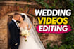 do wedding video editing, cinematic wedding highlights