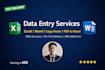 do data entry, copy paste and ms office tasks accurately