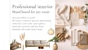 create a professional interior mood board for any room