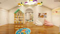 do 3d kids playground, kids room design, 3d nursery room