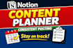 show simple notion content planner for consistent posting